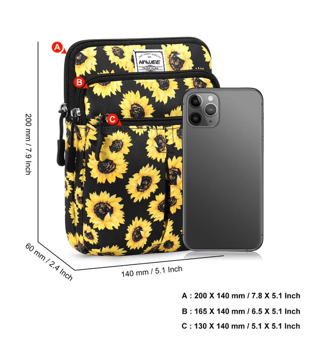 NEW Sunflower HAWEE Multifunctional Cross Body Shoulder Purse - photo 2