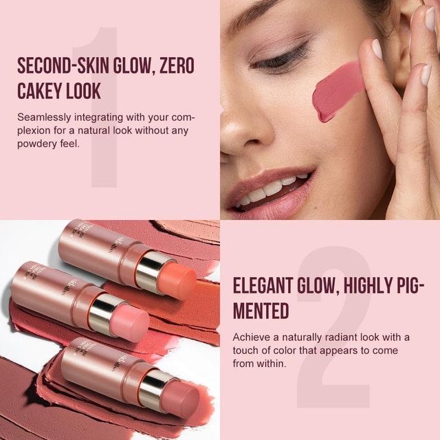 Unidollss 3-in-1 Cream Blush Stick (Cheeks, Eyes, Lips) - photo 4