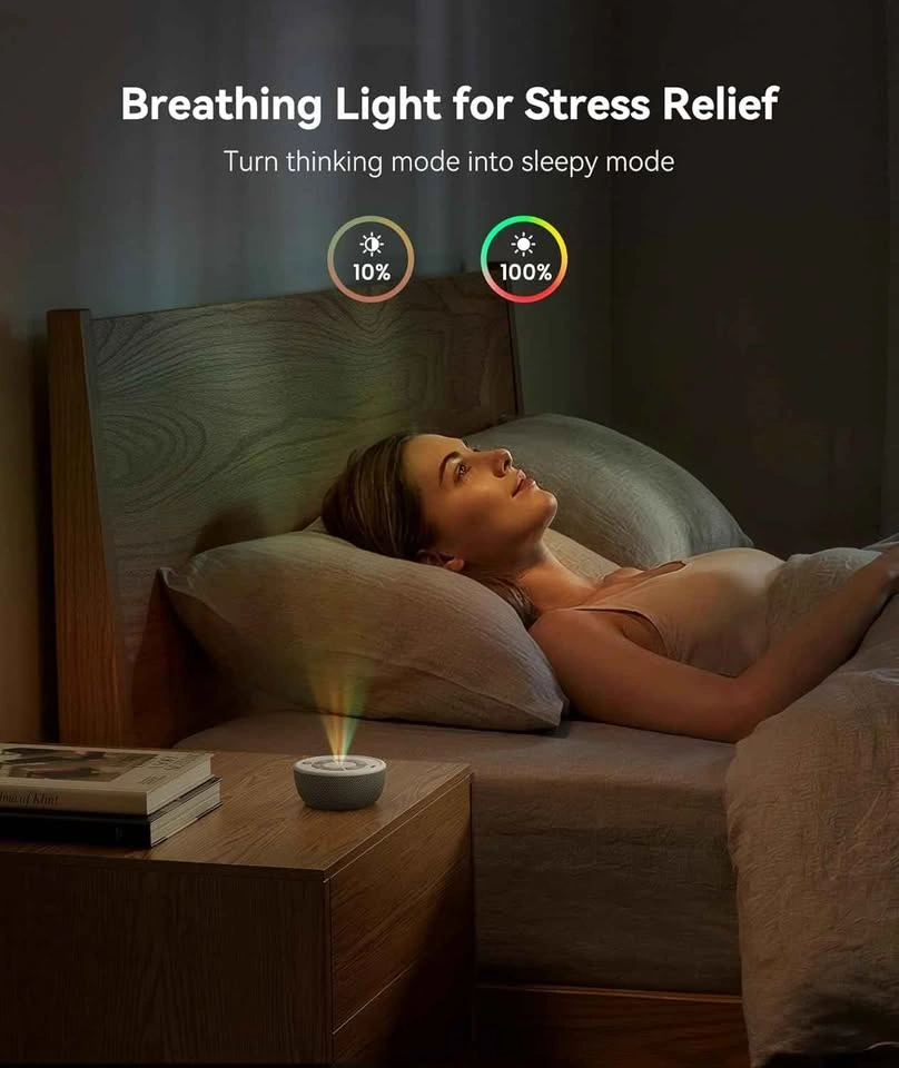 Dreamegg Portable White Noise Machine with "4-7-8" Breathing Lig - photo 3