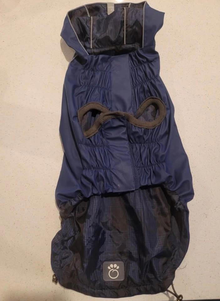 Gf pet reversible blue plaid dog raincoat - photo 3