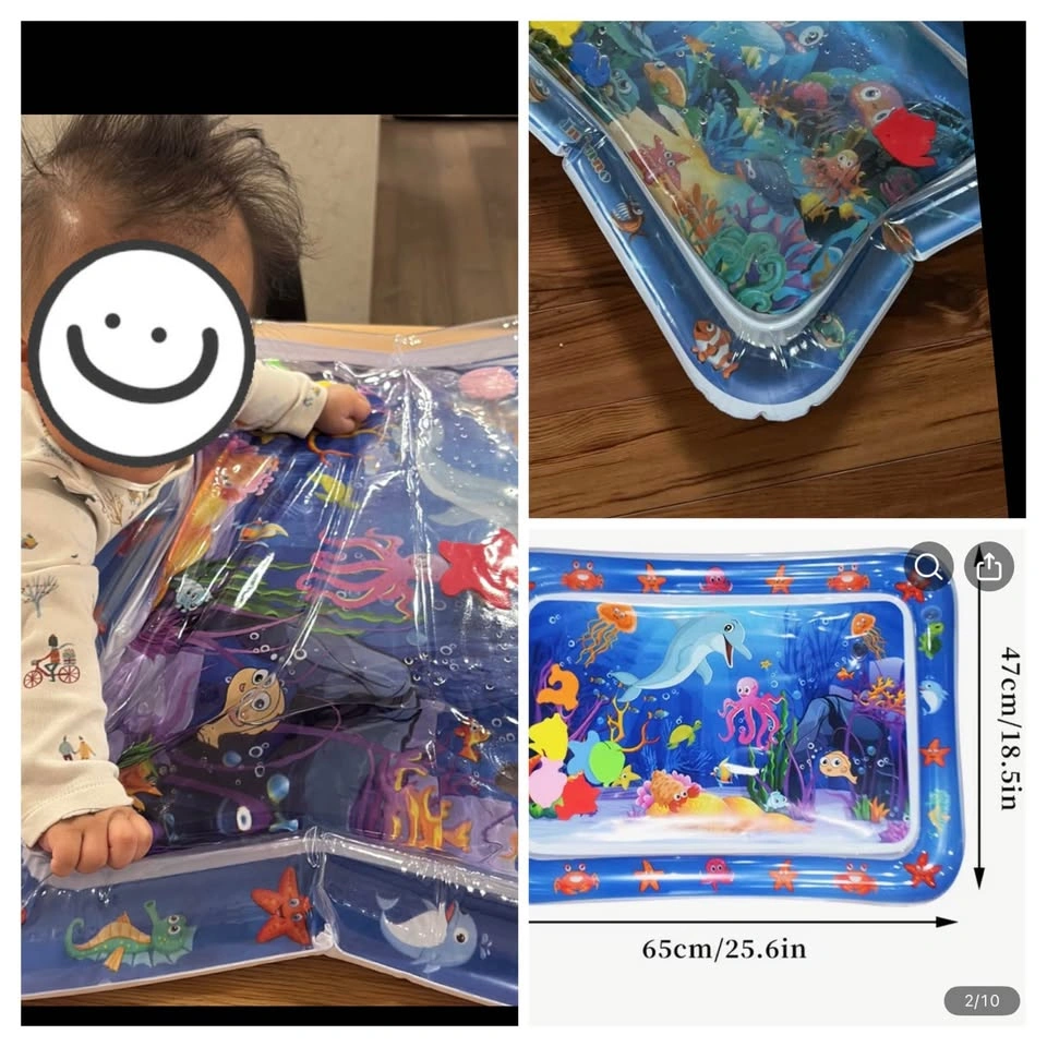Inflatable Tummy Time & Sensory Water Mat