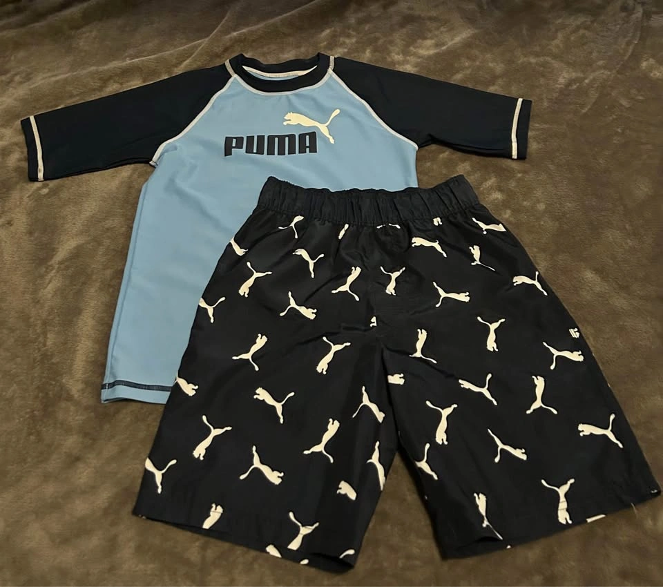Size M (7-8y/o) Boy Swimming Terno