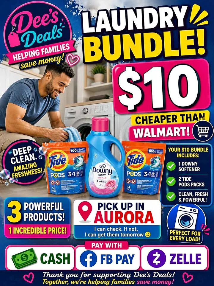 $10 Laundry Bundle!! Save money. Follow me for more deals! Yes t