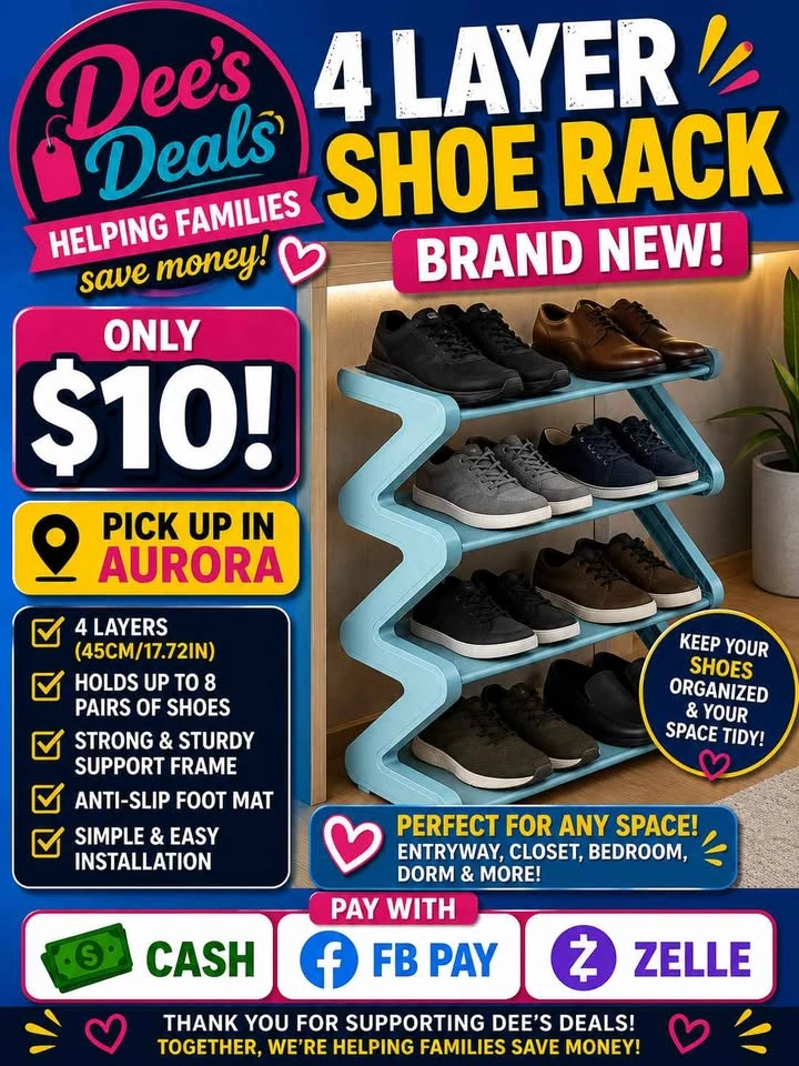 4 Level Shoe Rack - BRAND NEW IN BOX - photo 3