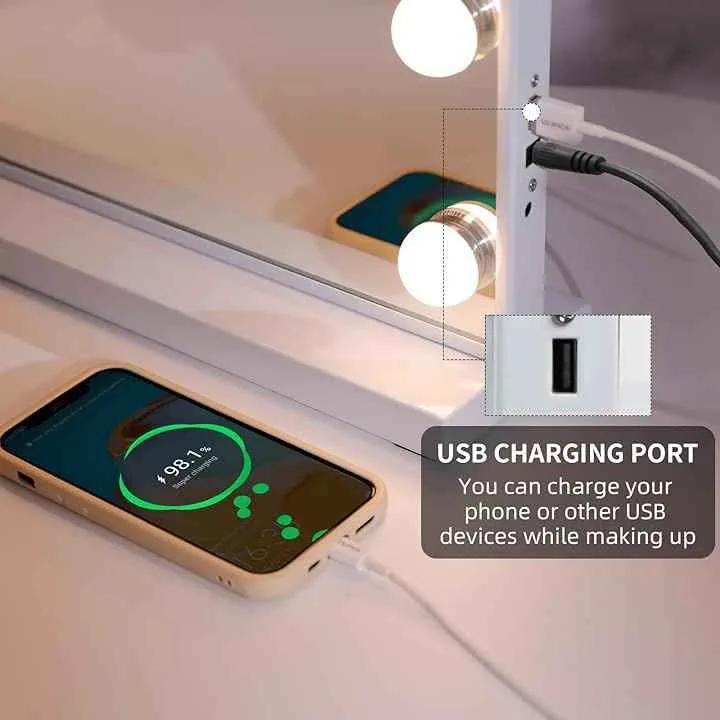 Hansong Makeup Vanity Mirror Bluetooth BRAND NEW image indicator(5)