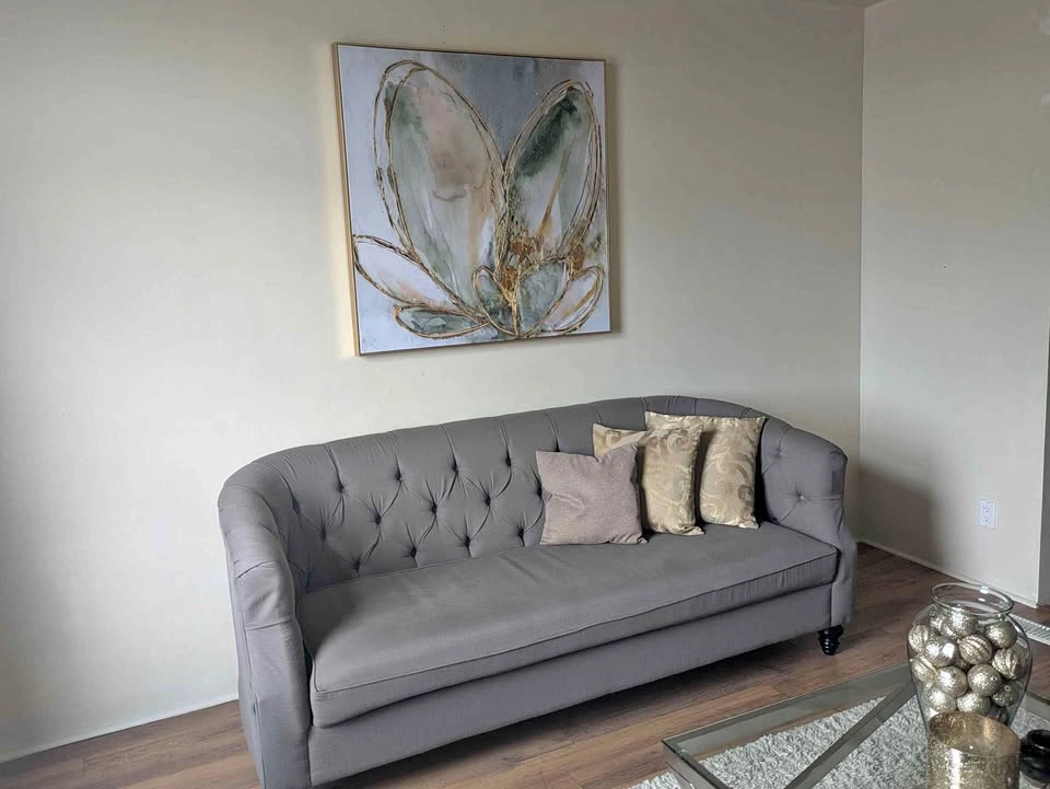 Sofa with cushions
