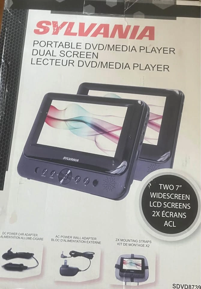 Sylvania 7" Dual Screen Portable Car DVD Player (SDVD8739) - photo 4