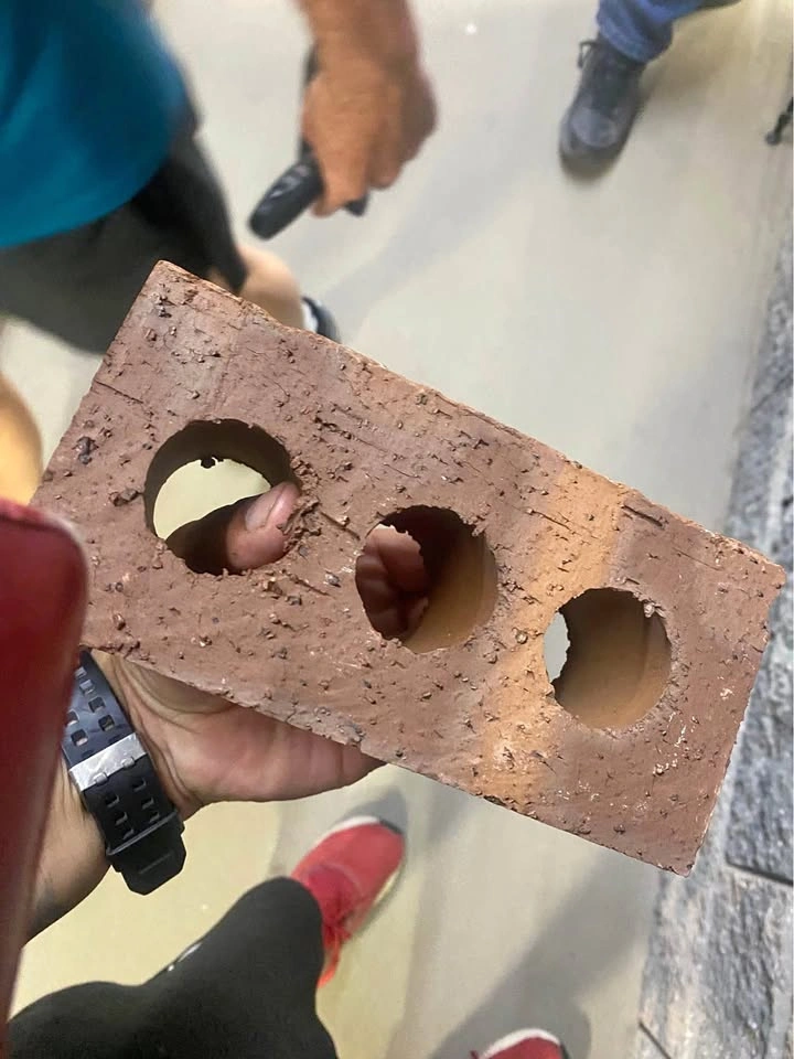 1000 Free delivery New Red Clay 3-Hole Bricks
