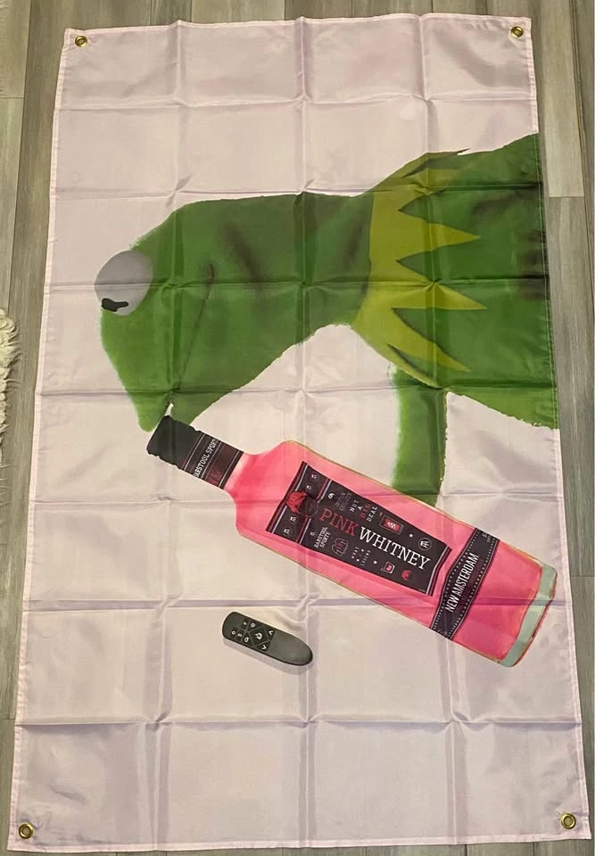New free delivery Kermit Pink Whitney Barstool Sports Flag