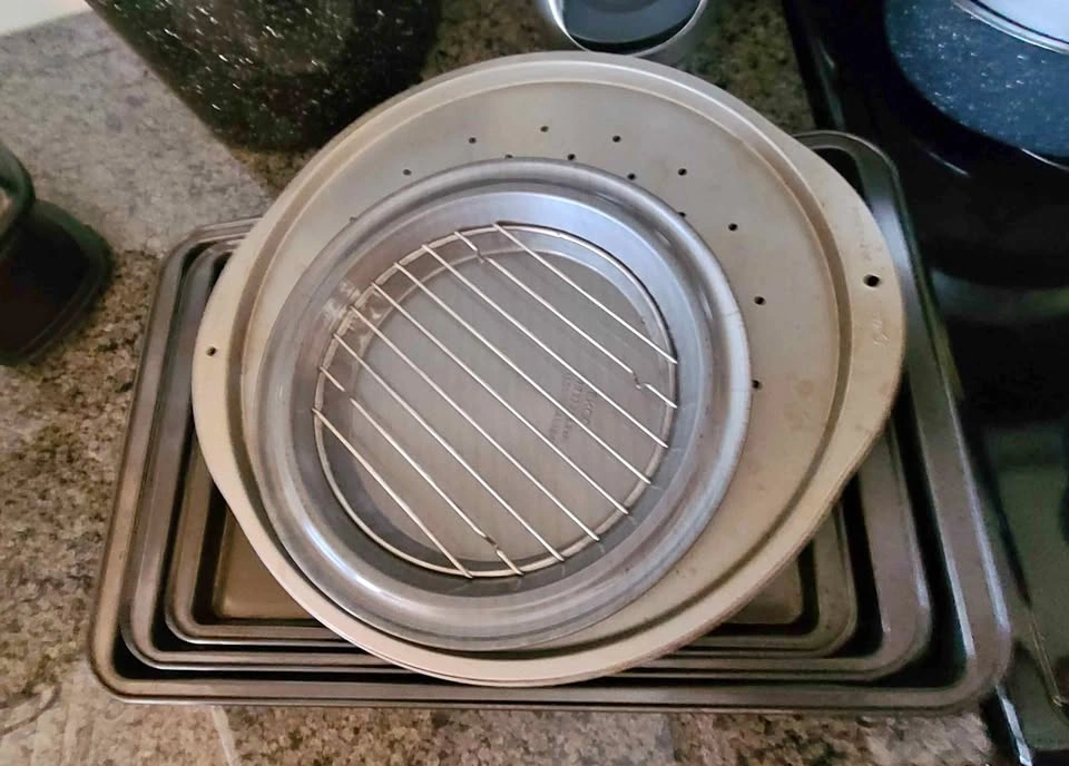 Baking Sheets Pizza Pan Roasting Rack Set