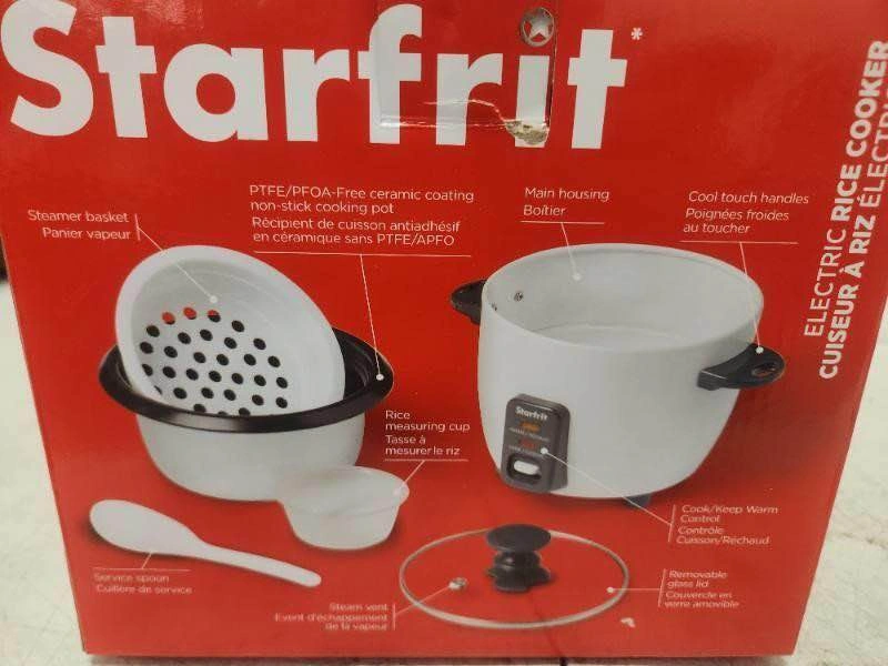 Starfrit Electric Rice Cooker - 6 Cups - Steamer Basket - photo 3
