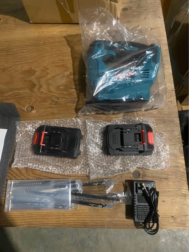 Free delivery New ONEVAN Cordless jigsaw w/ 2 Batteries & Blades - photo 2