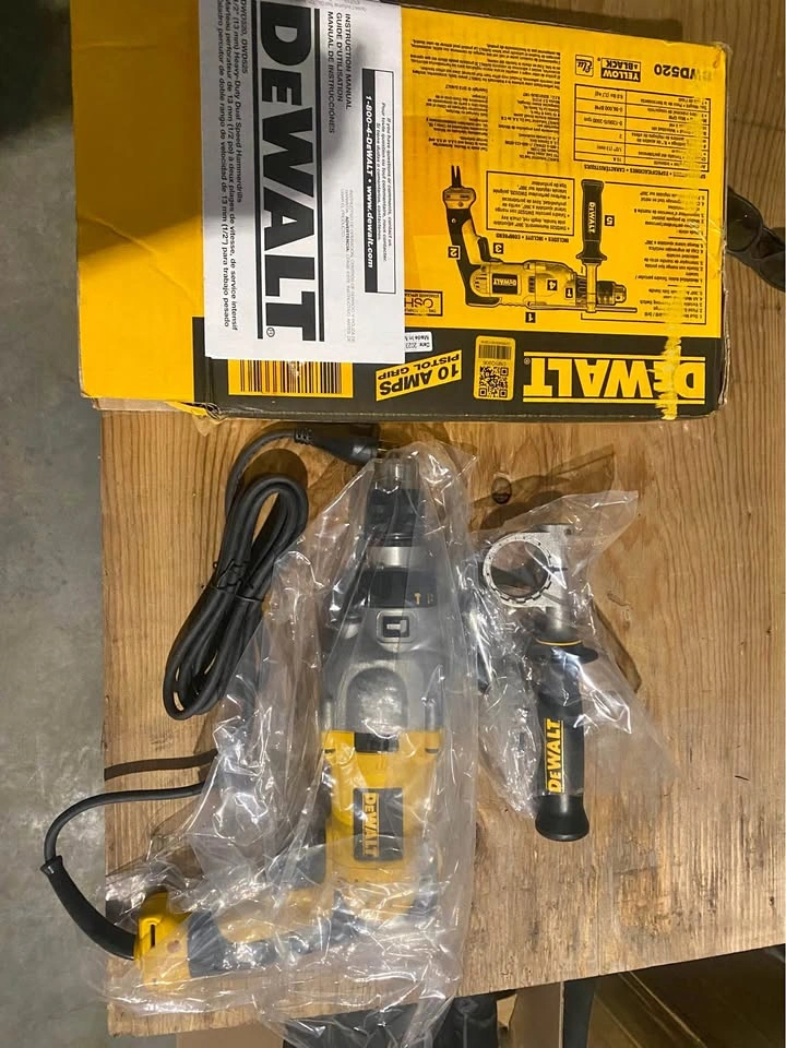 Free delivery New DeWalt DWD520 1/2-inch Dual Speed Hammer Drill