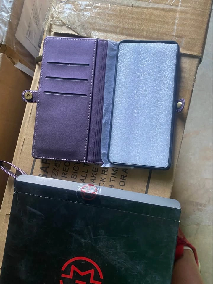 Free delivery New Defencase Purple Wallet Phone Case - photo 2