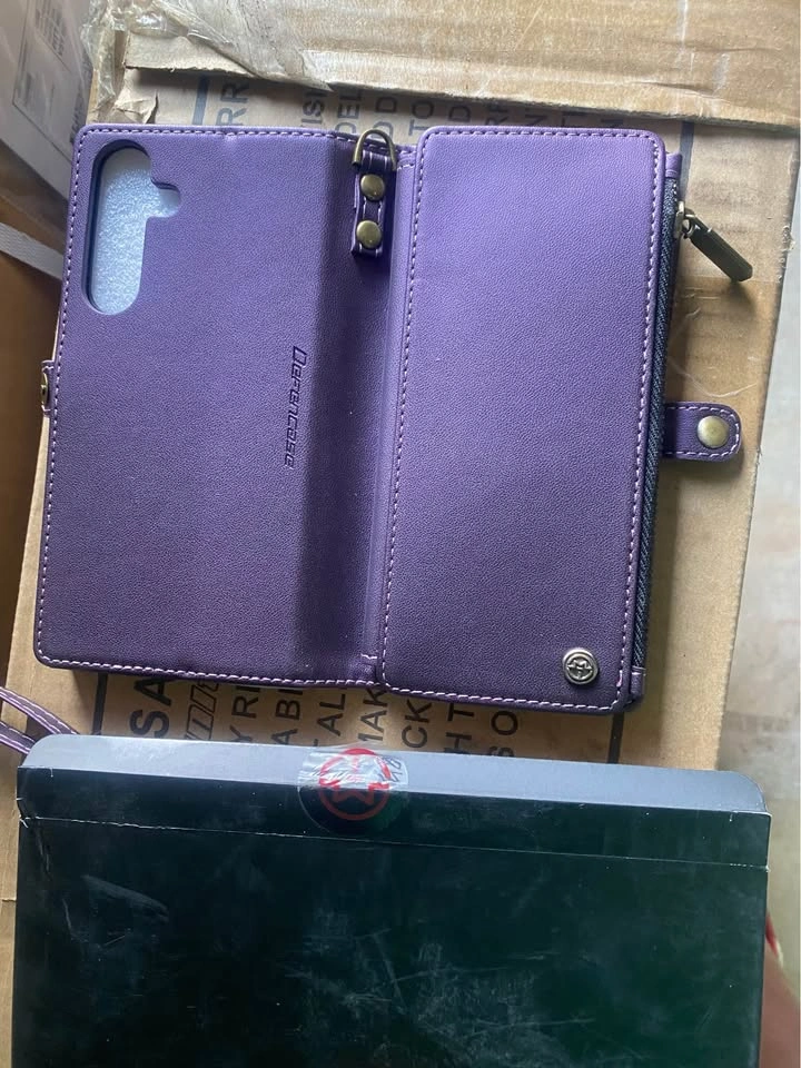 Free delivery New Defencase Purple Wallet Phone Case - photo 3