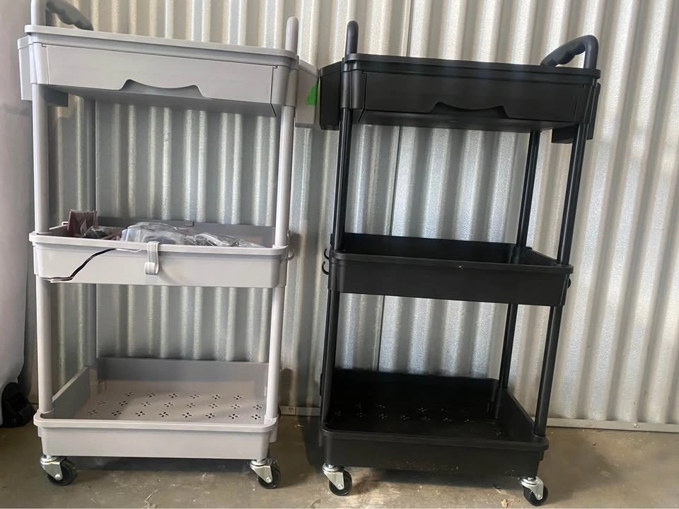 Free delivery Brand new grey plastic storage organizer