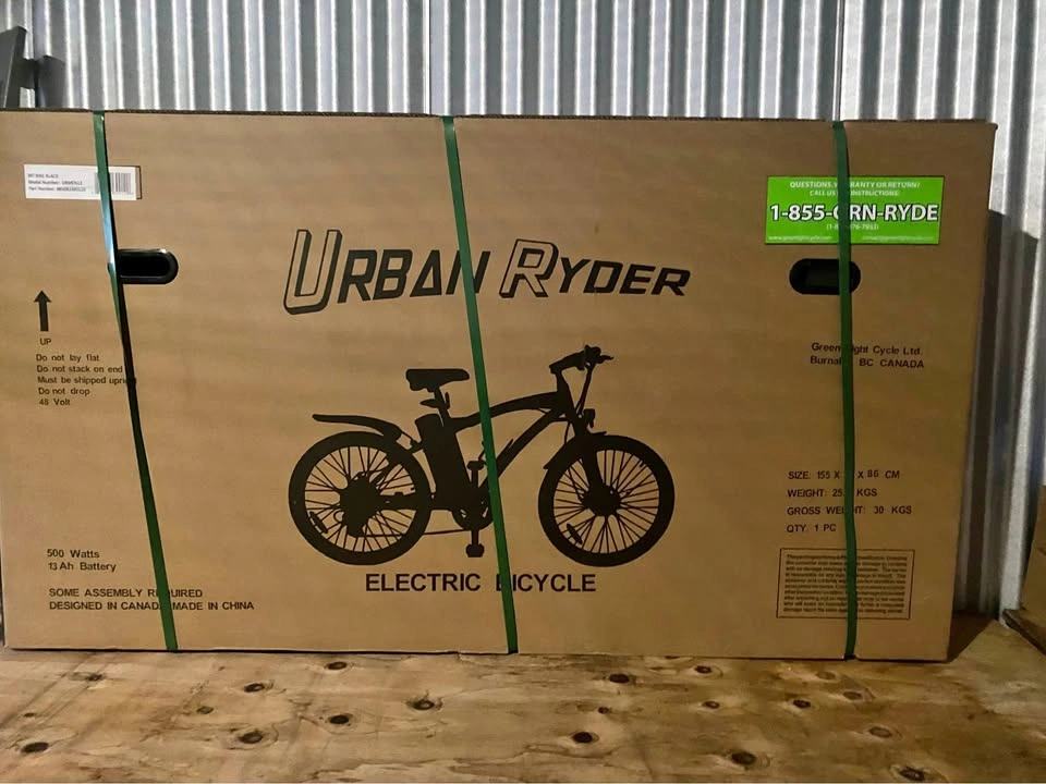 Free delivery Urban Ryder 500W 48V Electric Bicycle