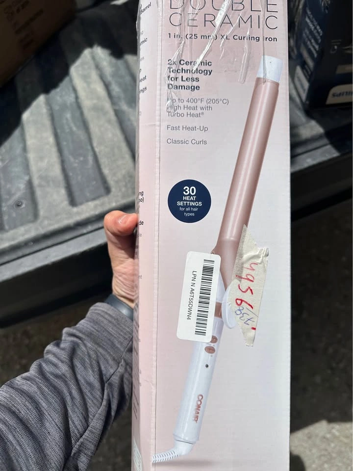 1" Barrel XL Double Ceramic Curling Iron - New - photo 4