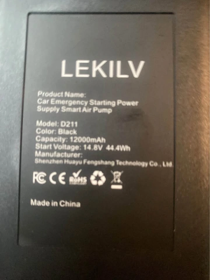 Free delivery LEKILV Car Jump Starter and Tire Inflator - photo 3