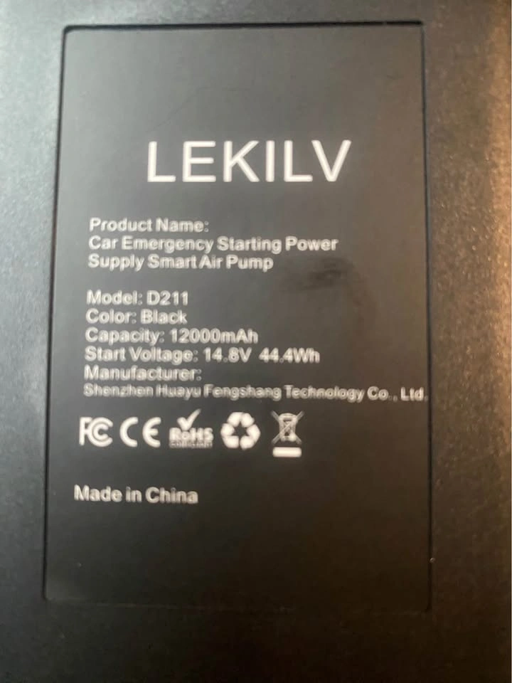 Free delivery LEKILV Car Jump Starter and Tire Inflator - photo 4