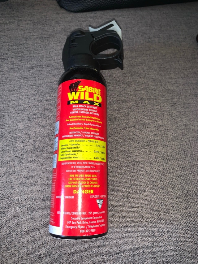 Sabre Wild Max Bear Spray New Open Box