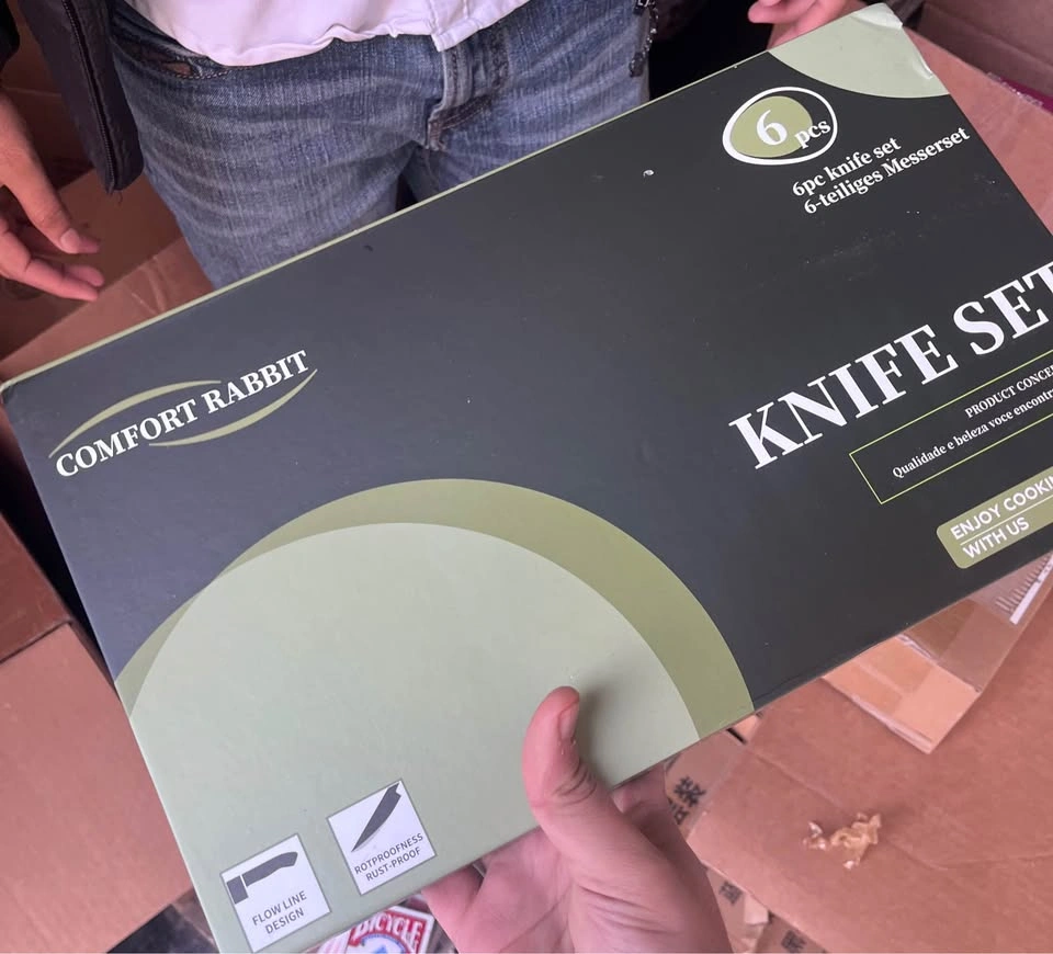Stainless steel 6-pcs high quality kitchen knife set - photo 2