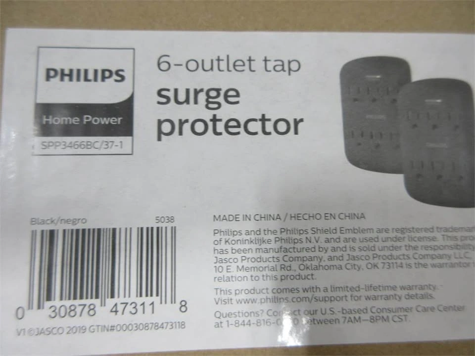 Philips 6-Outlet Extender Pack of 2 - photo 3