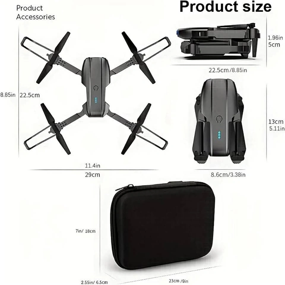 Brand New E99 Drone With Camera, Foldable RC Quadcopter