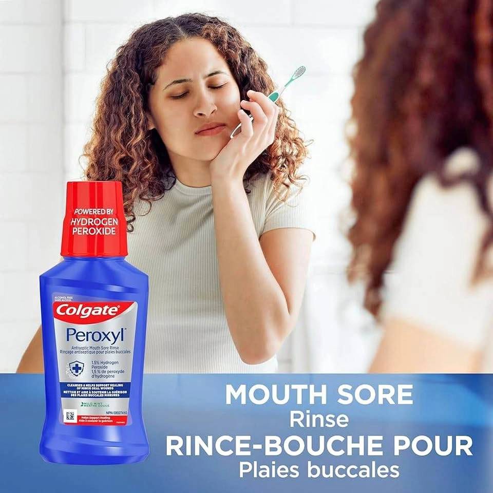 Colgate Peroxyl Mouth Sore Rinse - 1.5% Mint - 237 mL
