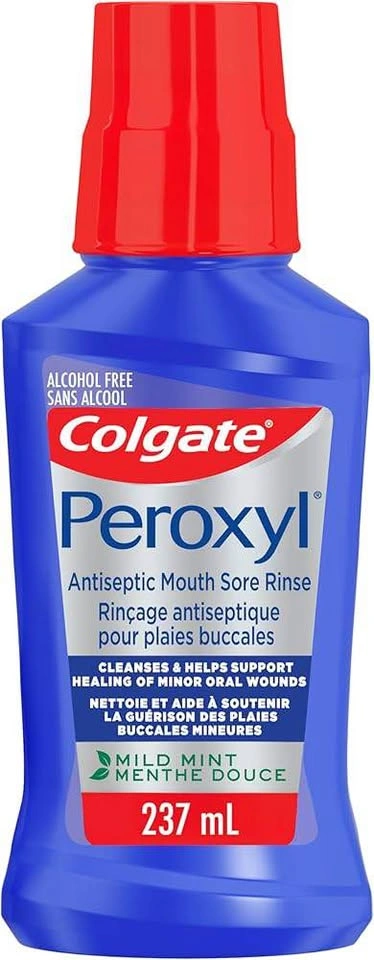 Colgate Peroxyl Mouth Sore Rinse - 1.5% Mint - 237 mL - photo 2