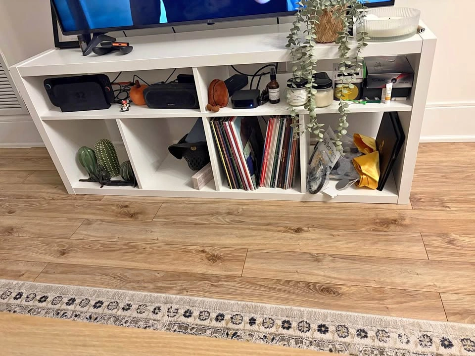 IKEA KALLAX TV bench white