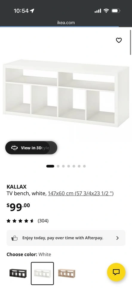 IKEA KALLAX TV bench white - photo 3