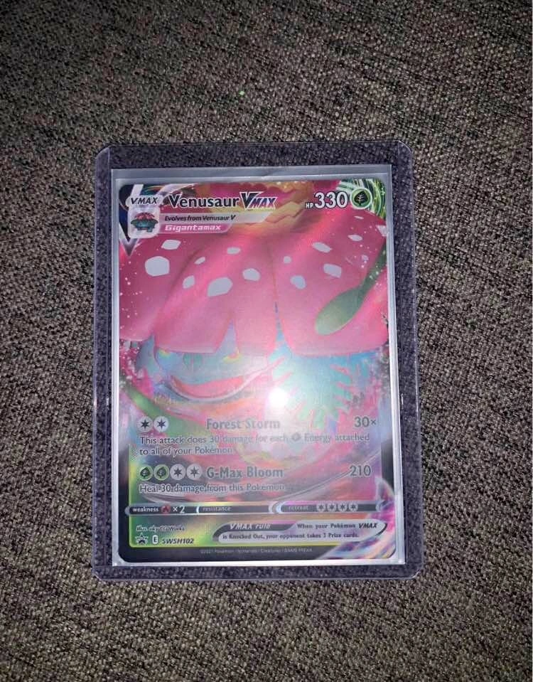 Venusaur VMAX Promo Card with Oversized Jumbo Card
