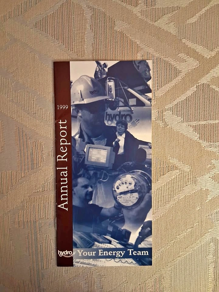 Vintage 1999 Hydro Mississauga Annual Report - Your Energy Team