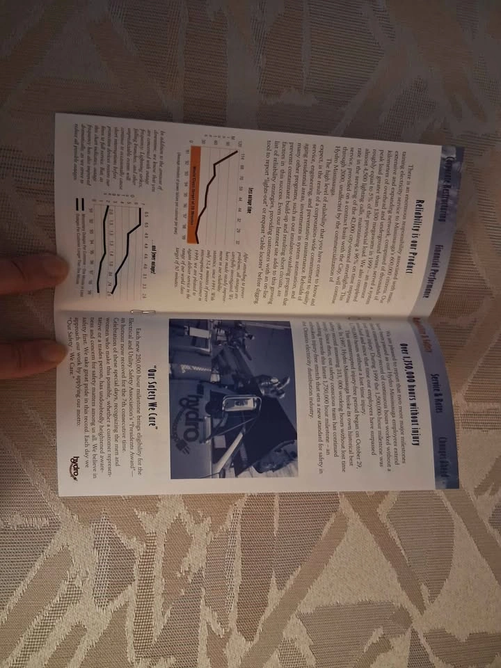 Vintage 1999 Hydro Mississauga Annual Report - Your Energy Team - photo 3