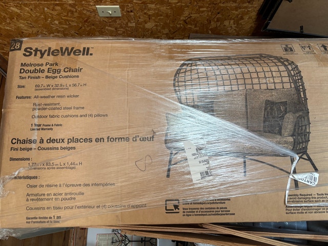 StyleWell Double Egg Chair