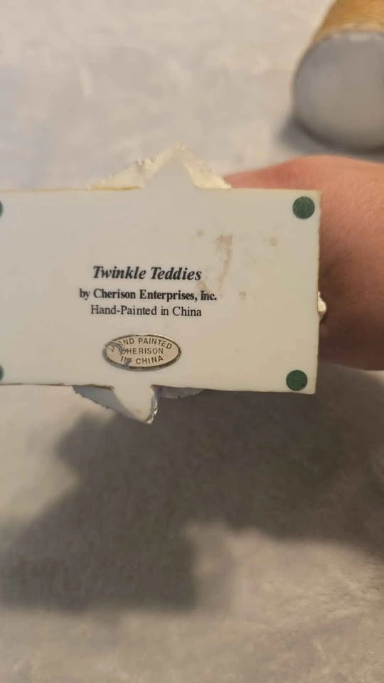 Vintage 1990s Twinkle Teddies Figurine / Candle Holder - photo 2