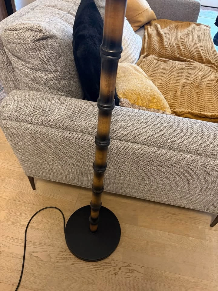Vintage Faux Bamboo Floor Lamp - photo 3