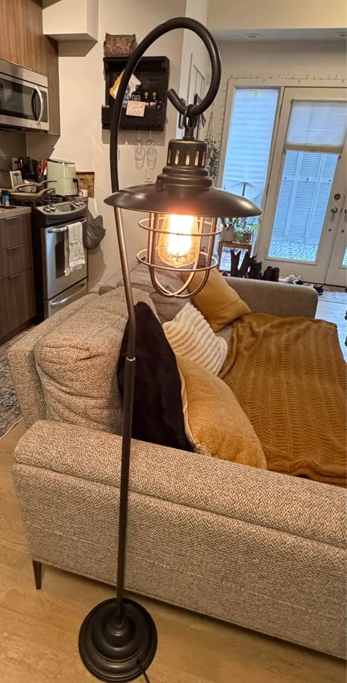 Industrial Lantern Floor Lamp - photo 2