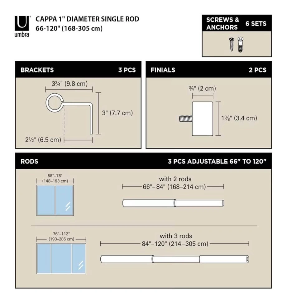 Umbra Cappa Curtain Rod, Gold - photo 4