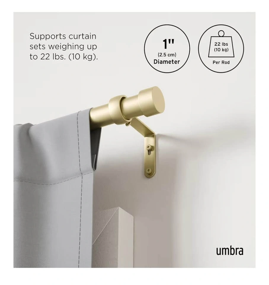 Umbra Cappa Curtain Rod, Gold - photo 5
