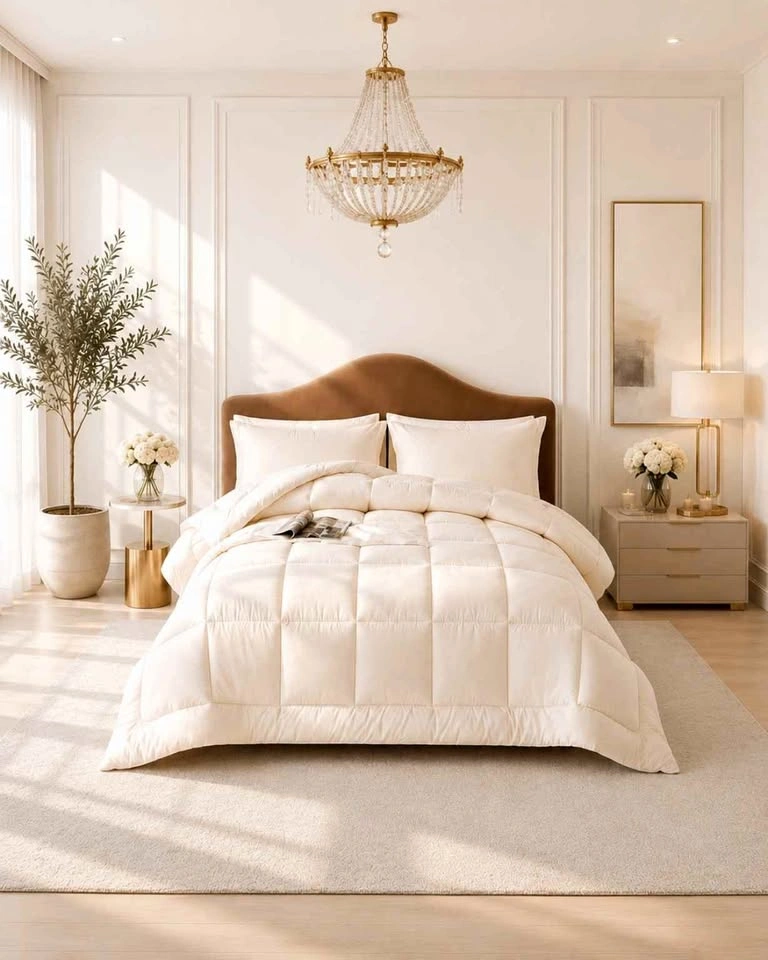 King Comforter Set - Lightweight & Neutral