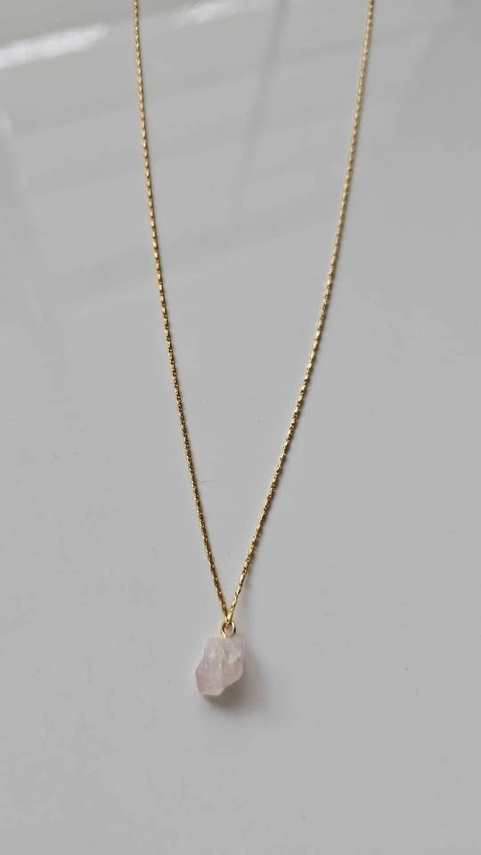 Pink Quartz Necklace
