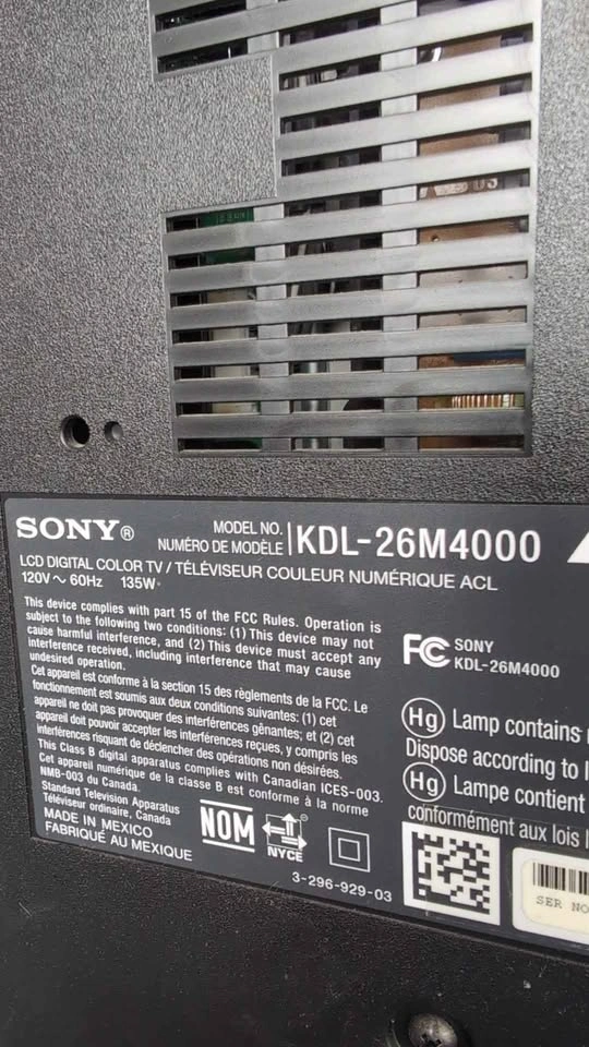 Sony 26" TV - photo 3