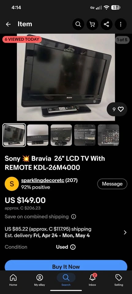 Sony 26" TV - photo 4