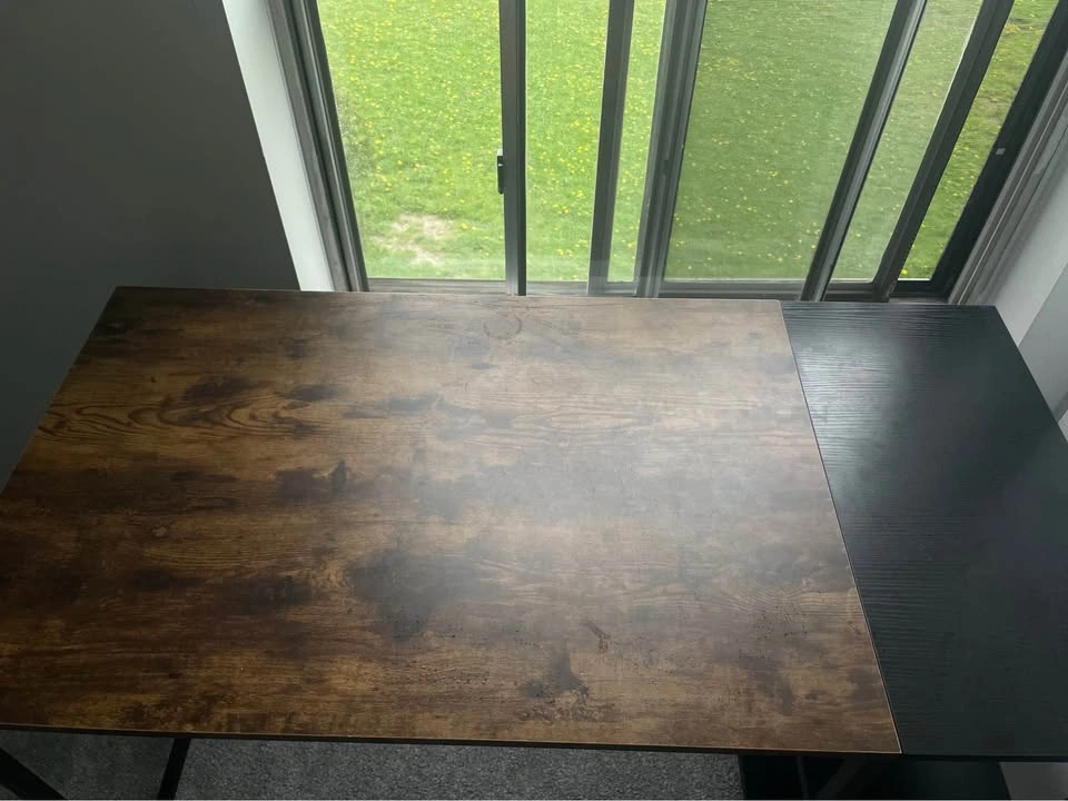 Computer Desk with Shelves - Rustic Wood and Metal - photo 4