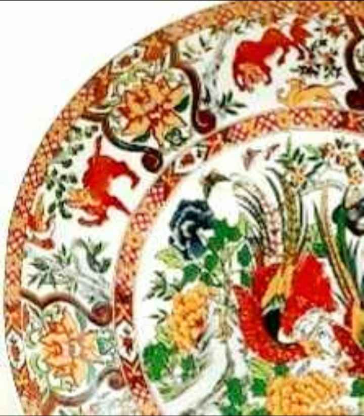 Vtg. Chinese SAJI Handmade Decorative Plate - photo 4