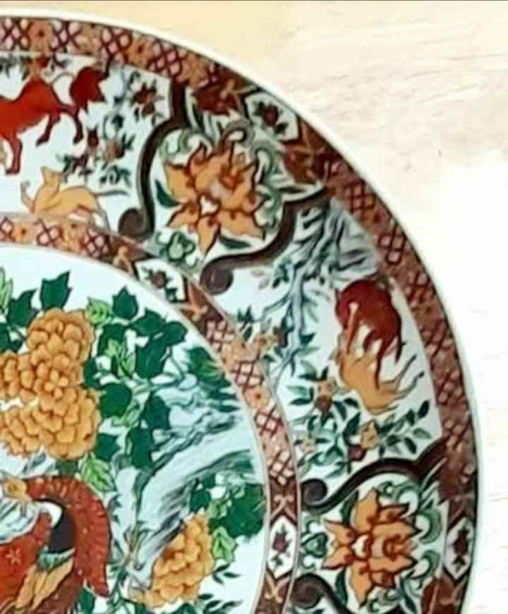 Vtg. Chinese SAJI Handmade Decorative Plate - photo 5