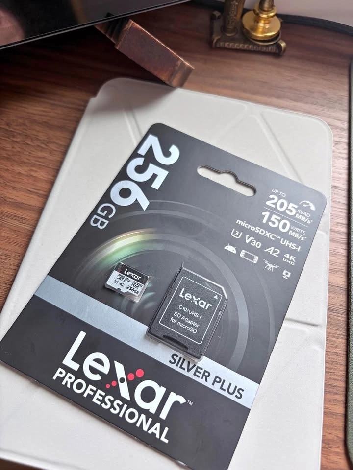 Lexar 256gb Silver Plus v30 A2 microSDXC card