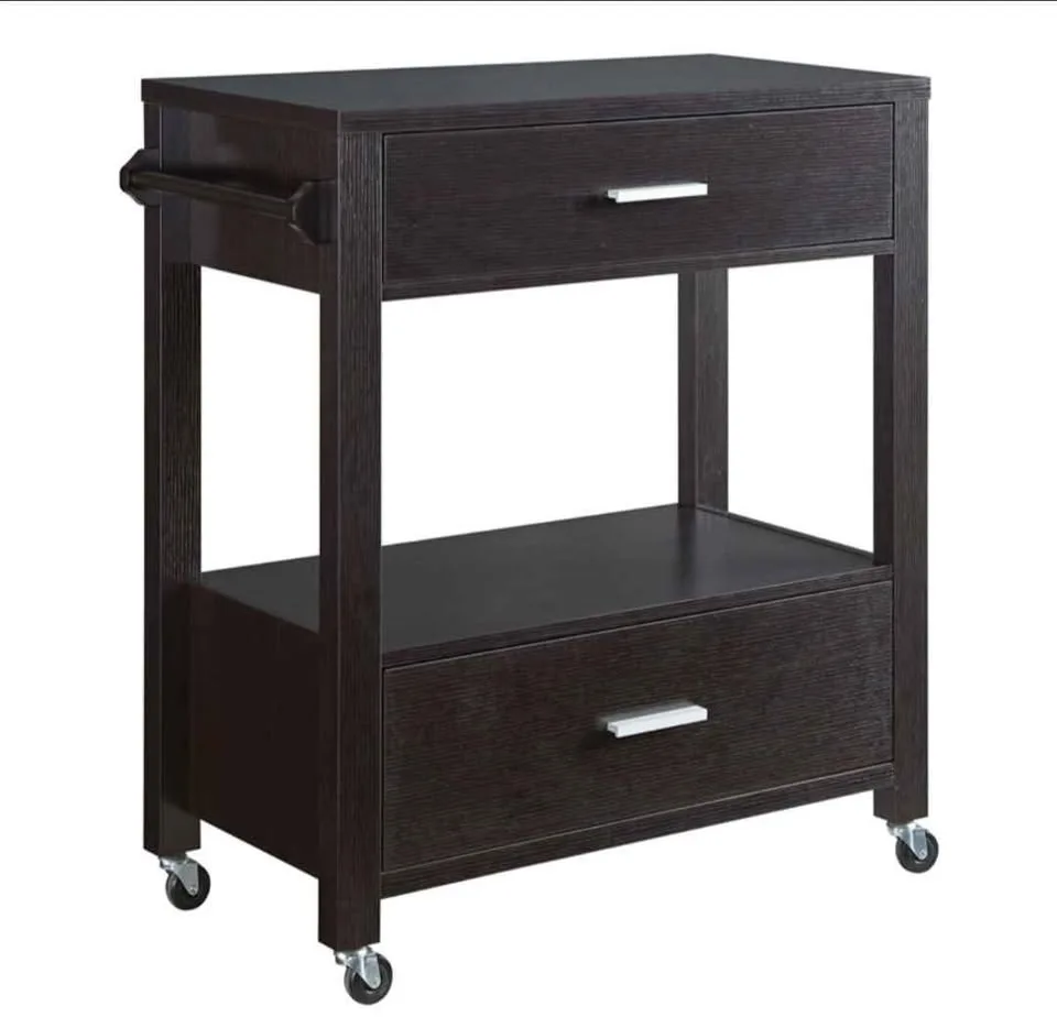 Contemporary Wood Bar Cart, BRAND NEW image indicator(4)